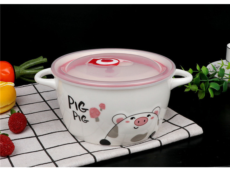 High quality ceramic ears fresh rainbow such as bowl bowl mercifully multi - purpose crisper ceramic rainbow such as bowl tureen bento box of fresh keeping your job
