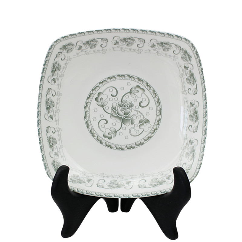 Cixin qiu - yun to both people 's livelihood industry four dish 8 inch square plate creative four square pad shape plate glair plate