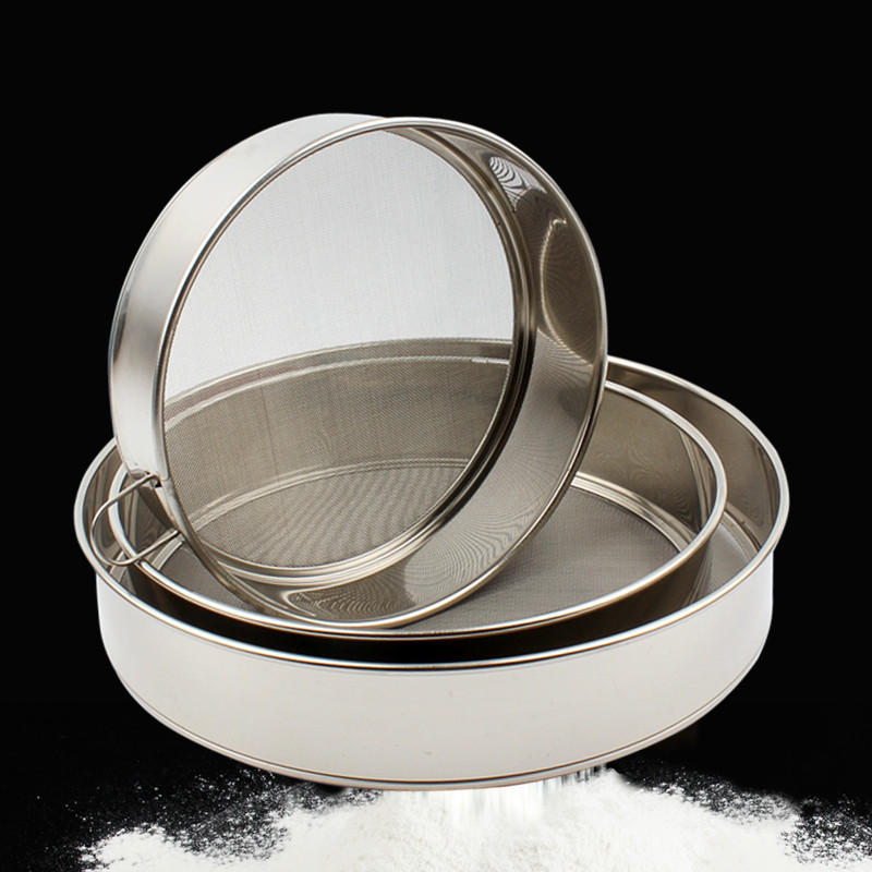 Austenitic stainless steel face sieve flour screen stainless steel screen sugar powder screen 60 mesh screen mesh baking utensil 
