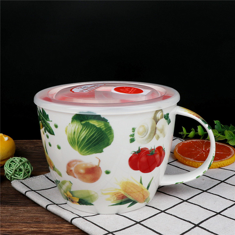 Ya cheng DE city fashion of ceramic breakfast cup sealing mercifully rainbow such as bowl, ceramic keller cup of fresh milk to use ceramic cylinder