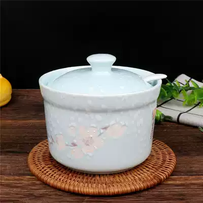 Yachengde single seasoning tank Seasoning tank seasoning box snowflake ceramic seasoning box Pepper oil jar seasoning salt tank