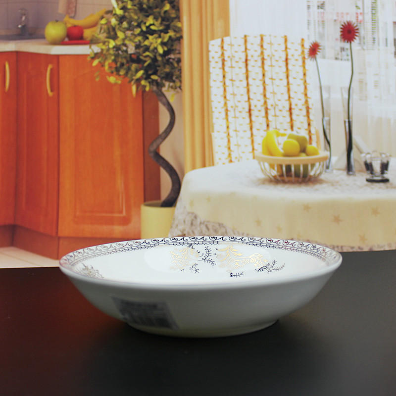 Swan lake, people 's livelihood industry tableware 5 "eat dish of gold and silver edge vine porcelain dish dish vinegar dumplings disc of small dish
