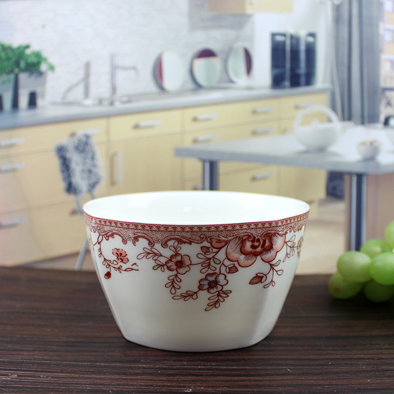 Both people 's livelihood industry romantic amorous feelings of 4.5 inches square ceramic bowl bowl to ultimately responds four bowl porringer bowl of bowls