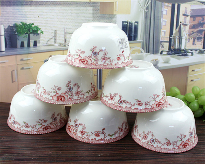 Both the people 's livelihood industry romantic amorous feelings 4.5 "admiralty small bowl bowl bowl ceramic bowl to ultimately responds soup bowl of porridge bowl bowls