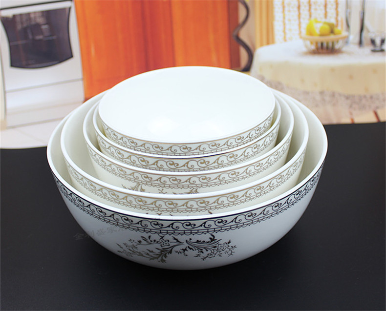 Swan lake, people 's livelihood industry rainbow such as bowl meal 5 inch, 5.5 inch 6 7 inches, 8 inch gold and silver bowl edge your job