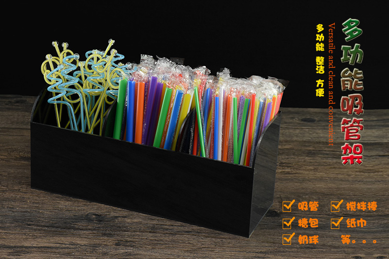 Cửa hàng cà phê acrylic cửa hàng trà thanh lưu trữ giấy dùng một lần cốc giữ rơm đứng bên ngoài lấy cốc - Cà phê ly uống cafe độc đáo