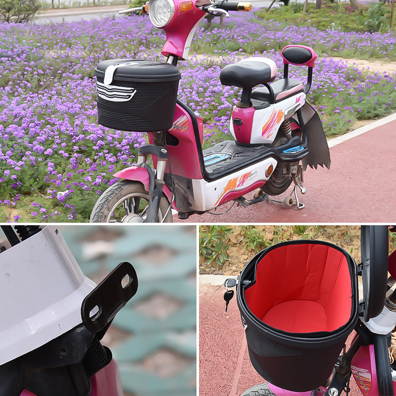 Electric car basket front basket Folding bicycle basket Front basket Car basket Waterproof car basket Mountain bike basket
