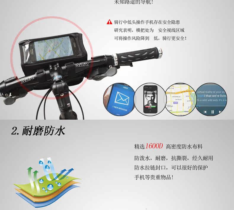 Sacoche pour vélo mixte EASYDO - Ref 2218150 Image 9