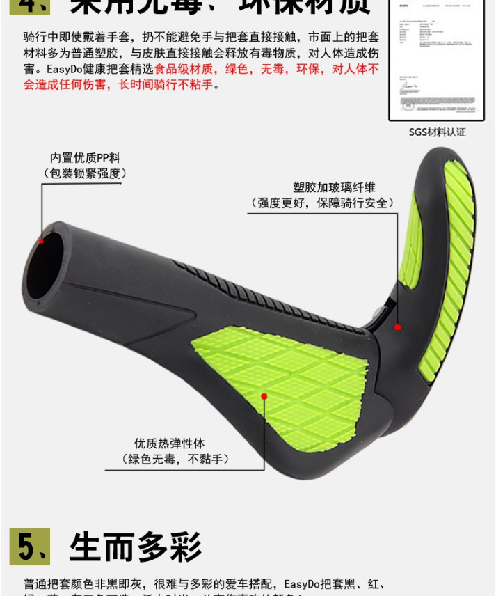 Poignées de vélo EASYDO - Ref 2336470 Image 22
