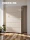 实木入户鞋柜防尘家用门口室内原木奶油风新款2024爆款玄关柜一体