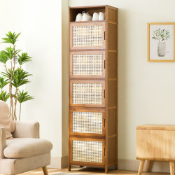 Shoe cabinet, home door shoe rack, simple storage artifact, space-saving, dust-proof multi-layer entry for dormitory rentals