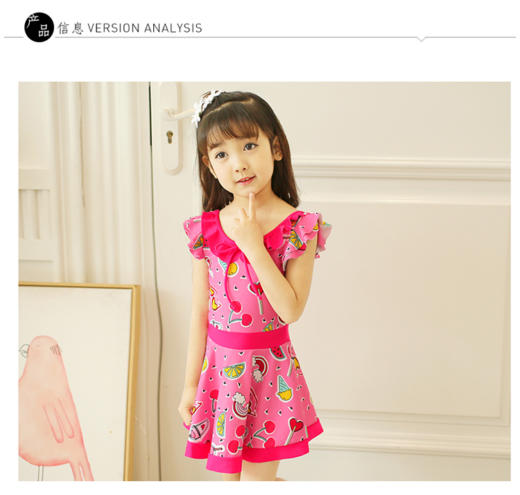 Bạn bơi trẻ em áo tắm bé gái cô gái dính liền váy công chúa bé gái trẻ em lớn trẻ em đồ bơi - Bộ đồ bơi của Kid đồ bơi con gái