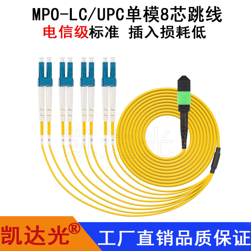 Mpo-Lc 8-Core 12-Core Single-Mode 10g 40g Fiber Optic Patch Cord Switch Optical Module Patch Cord Pre-Terminated Idc Number