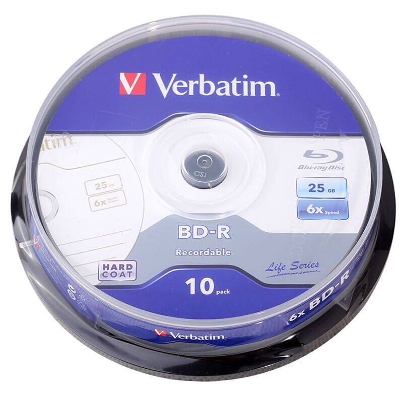 Prolific original clothes Verbatim (Verbatim) blue whale BD-R 6X 25GB Blu-ray burning disc 10 sheet casks