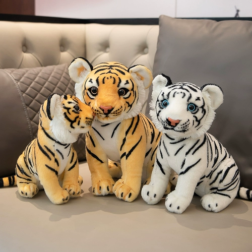 Реалистичная плюшевая кукла, игрушка, маленький талисман, тигр, талисман года, подарок на день рождения