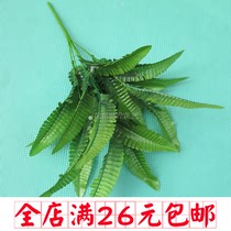 Simulation fake flower green plant grass wedding celebration background wall flower arrangement decoration leaves Persian grass Persian leaves full of Star Chrysanthemum Flowers