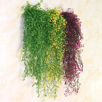 Simulation Admiralty Willow Wall-mounted Decoration Flowers Fake Flowers Vines Plastic Flower Hanging Rattan Plant Wall Room Green Loaf