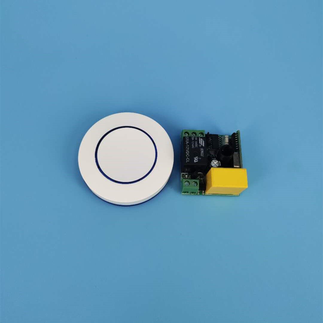 AP AC Single-Way Learning Type of Power Controller 220V Wireless Remote Control Switch with Round Casual Sticker Remote