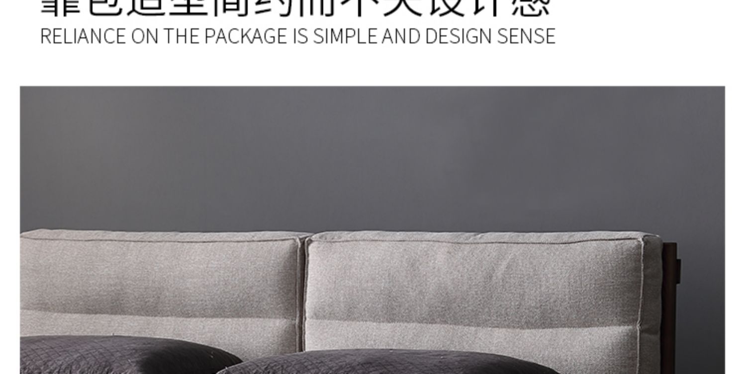 Bắc Âu hiện đại nhỏ gọn tất cả gỗ giường phòng ngủ đôi ins 1,5 giường 1,8 m vải gió thể tháo rời và rửa được - Giường giường gấp hàn quốc