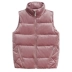 Áo vest nhung vàng nữ 2019 mới mùa đông xuống áo khoác cotton ngắn thắt lưng áo khoác mùa đông áo khoác thủy triều - Áo vest