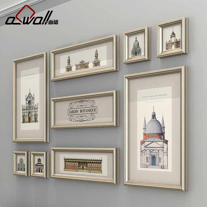 American Photos Wall Decoration Dining Room Light Lavish Photo Frame Wall Living-room Hanging Wall Combined Nordic Wall Sofa Background Wall