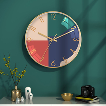 Home Living Room Silent Wall Clock Nordic Dining Room Wall Creative Fashion Watch Simple Bedroom Wall Wall Watch Punch Free