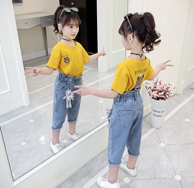 Cô gái ngắn tay T-shirt 5 cô gái quần áo mùa hè 6 môn thể thao áo khoác 7 lỏng máu cơ 8 nửa tay áo túi 桖 10 bông t 裇 12 tuổi