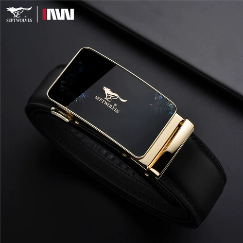 Septwolves, мужской высококлассный ремень, кожаные штаны, из натуральной кожи