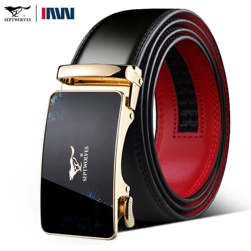 Septwolves, мужской высококлассный ремень, кожаные штаны, из натуральной кожи
