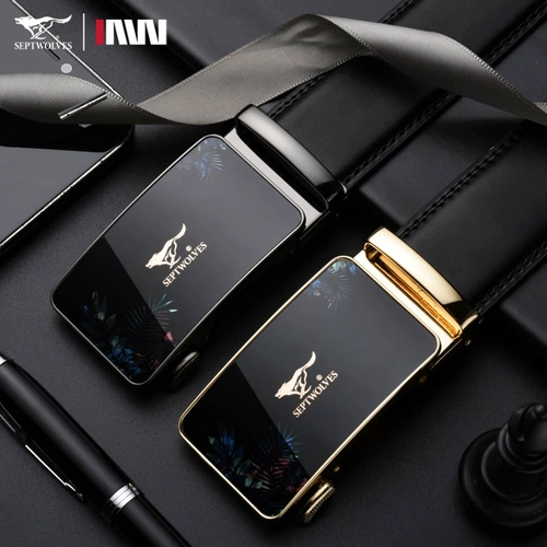 Septwolves, мужской высококлассный ремень, кожаные штаны, из натуральной кожи