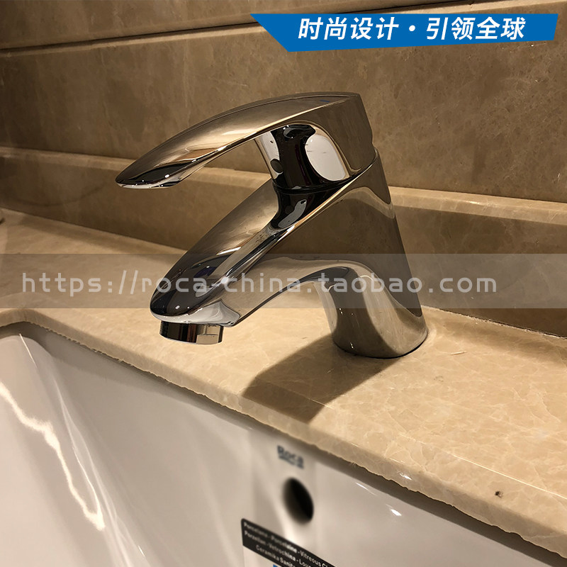 ROCA LeHome Bathroom Molodin N Single Hole Bench Basin Tap 5A3007C0N single to make fashion brass ceramic core