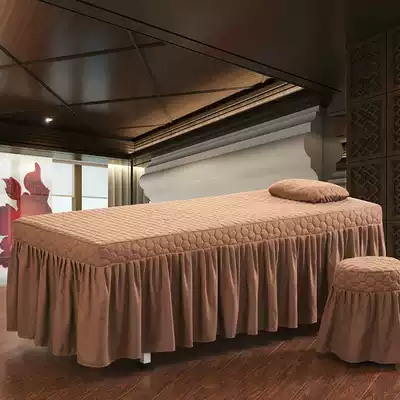 Thickened beauty bed cover set Single-piece massage bed cover physiotherapy massage bed cover Shampoo bed cover with holes can be customized