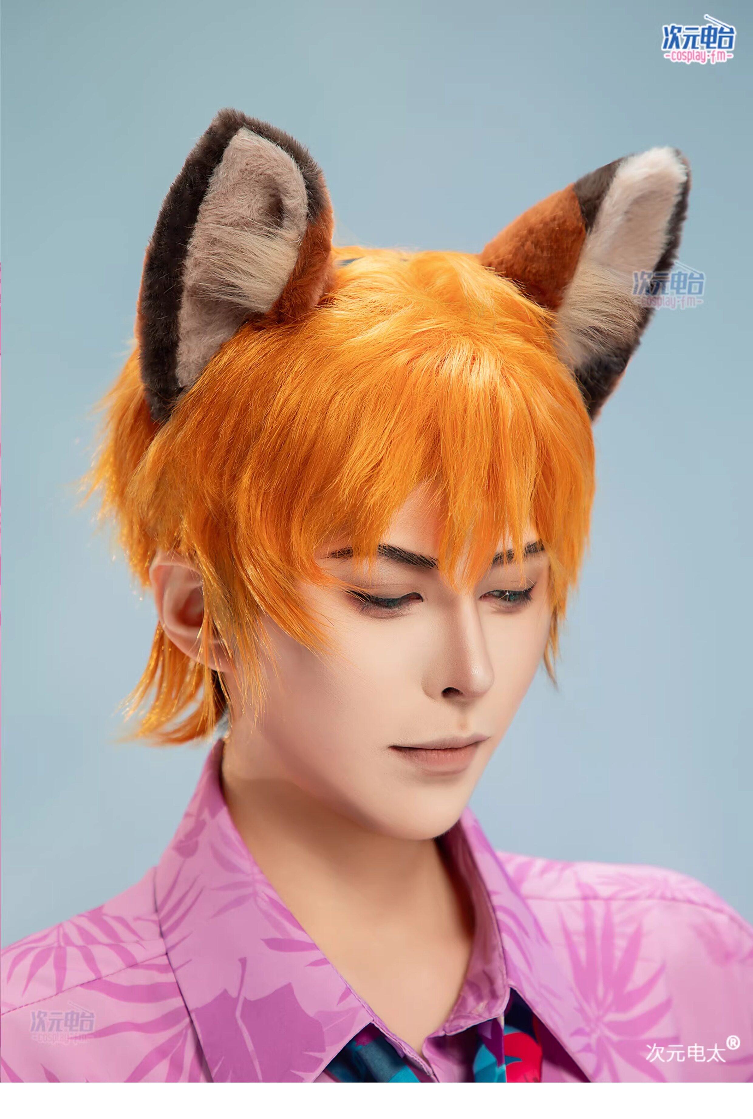 Zootopia Nick Wilde Pink Cosplay Costume