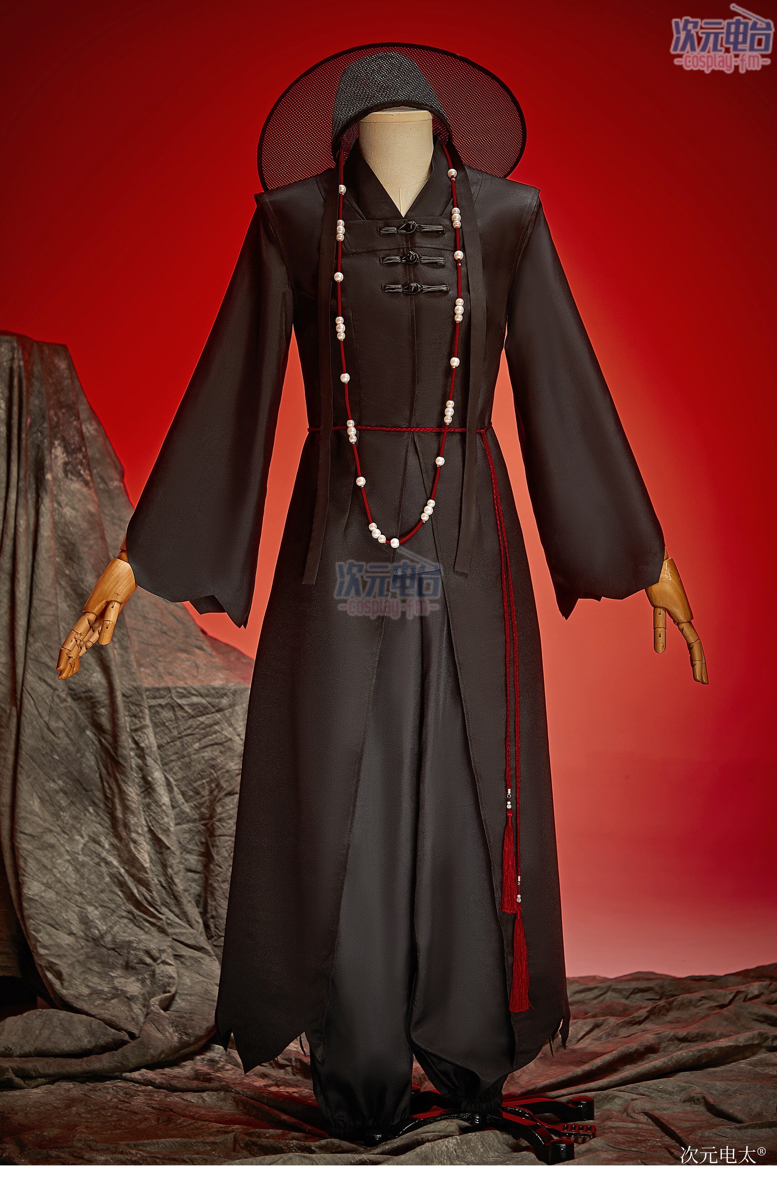 K-Pop Demon Hunters Saja Boys Black Cosplay Costume