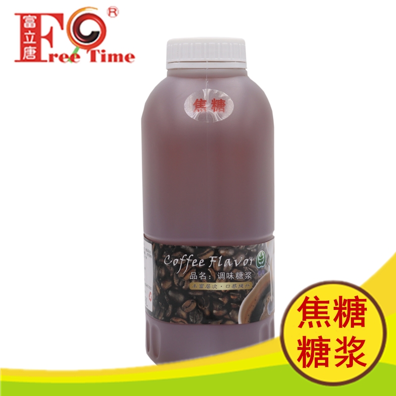 Fulitang caramel flavored syrup 1 18L ice cream dessert coffee flavored sauce milk tea raw material