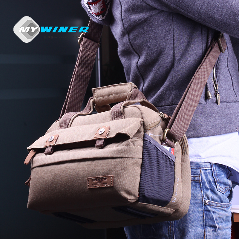 Guidohei Photography Bag Single Shoulder Micro Single Eye Camera Camera Bag ROVER5556 Canvas Multifunction Waterproof Single Eye Camera Bag