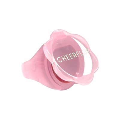 cheerflor游乐者镜面水光唇冻唇釉保湿花朵戒指便携不易沾杯可爱
