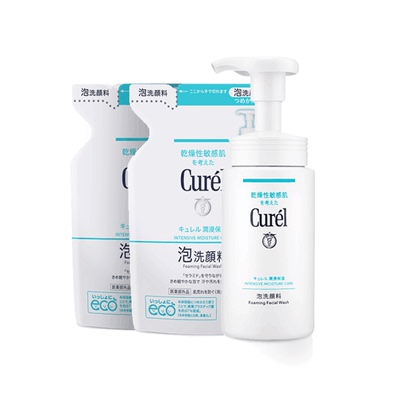 curel珂润保湿洁颜泡沫410ml