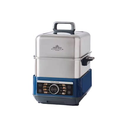 摩飞多功能电蒸锅不锈钢大容量电蒸笼家用炖锅预约保温全自动蒸箱