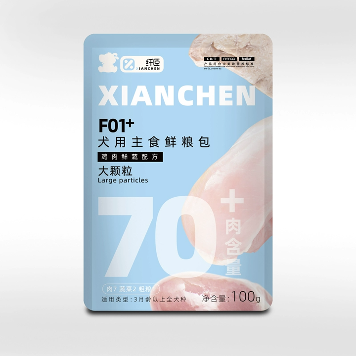 纤臣犬粮多肉湿粮包主食罐全价犬粮宠物零食多口味全阶段主食餐包