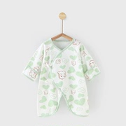 人之初0-3个月婴儿纯棉连体衣