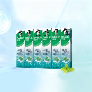 拍3件【200g*6支】黑人清新双效牙膏共18支