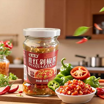 双色辣椒酱2瓶装 香辣下饭拌面凉拌菜必备