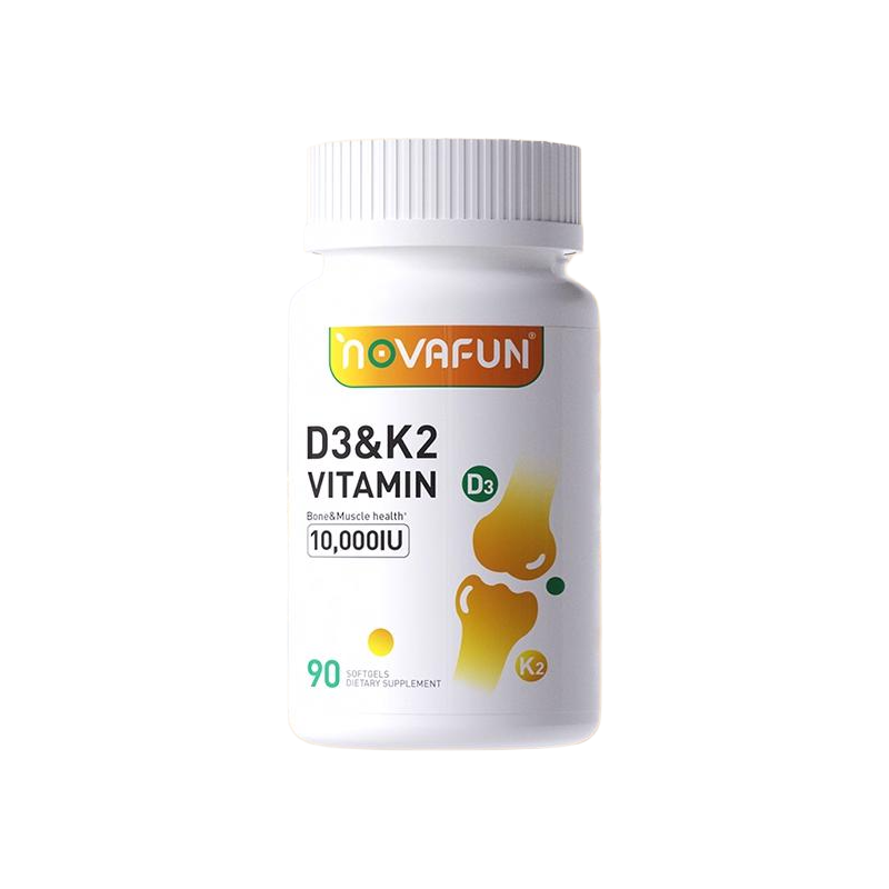 美国进口Novafun活性维生素D3K2成人补钙10000iu高含量备孕妇维d3