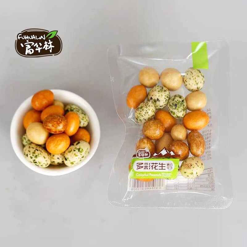 富华林多彩花生豆鱼皮小包装500g