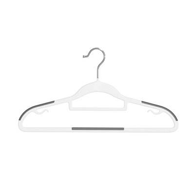 YY塑料衣架家用防滑晾衣架鱼嘴双位防肩角挂衣撑干湿两用衣服架