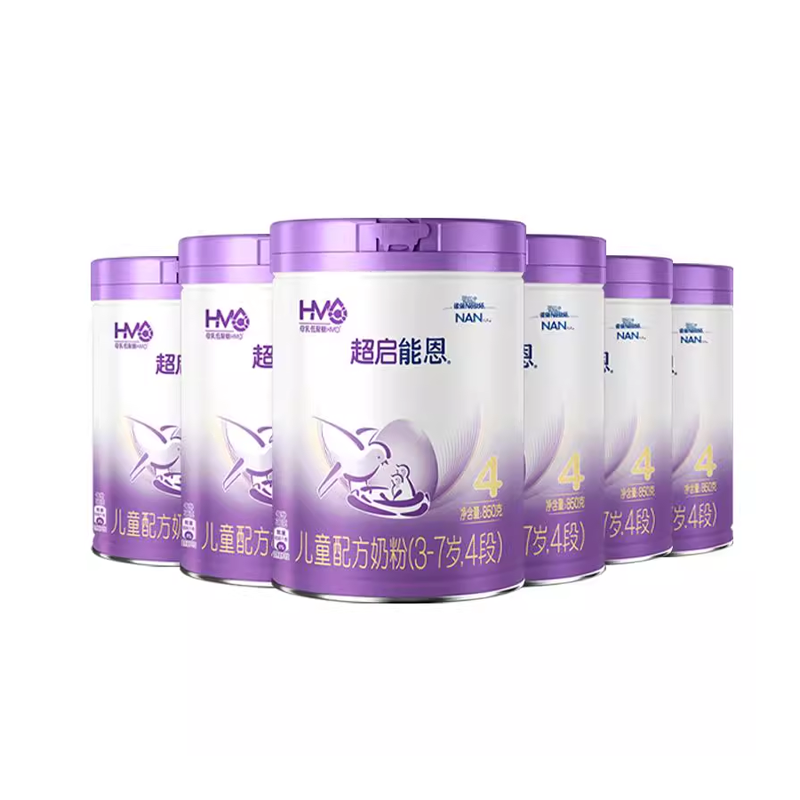 【雀巢】超启能恩4段奶粉850g*6罐