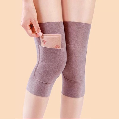 秋冬季德绒护膝盖套保暖老寒腿男女士关节老年人专用骑车防寒护腿