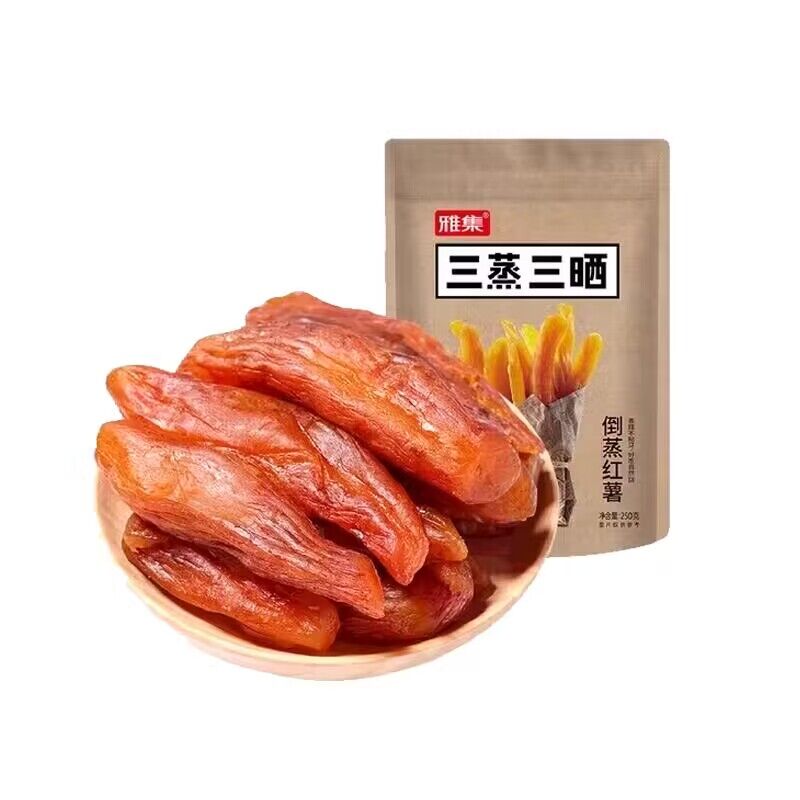 雅集农家地瓜干红薯香薯干零食三蒸三晒