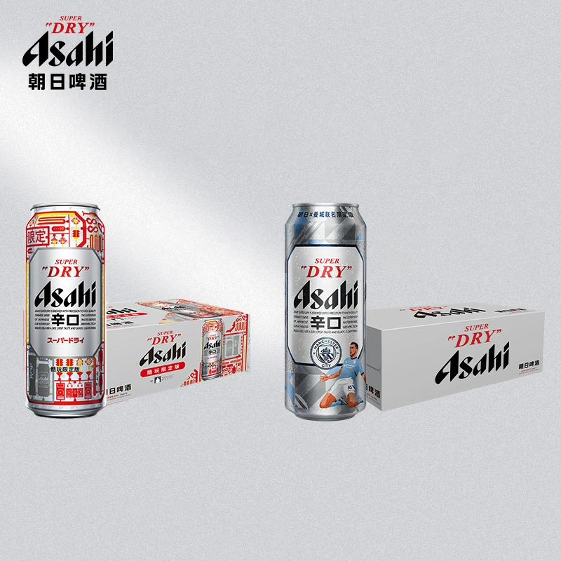 Asahi/朝日啤酒超爽系列500ml*12罐曼城英超联名款限定整箱生啤酒